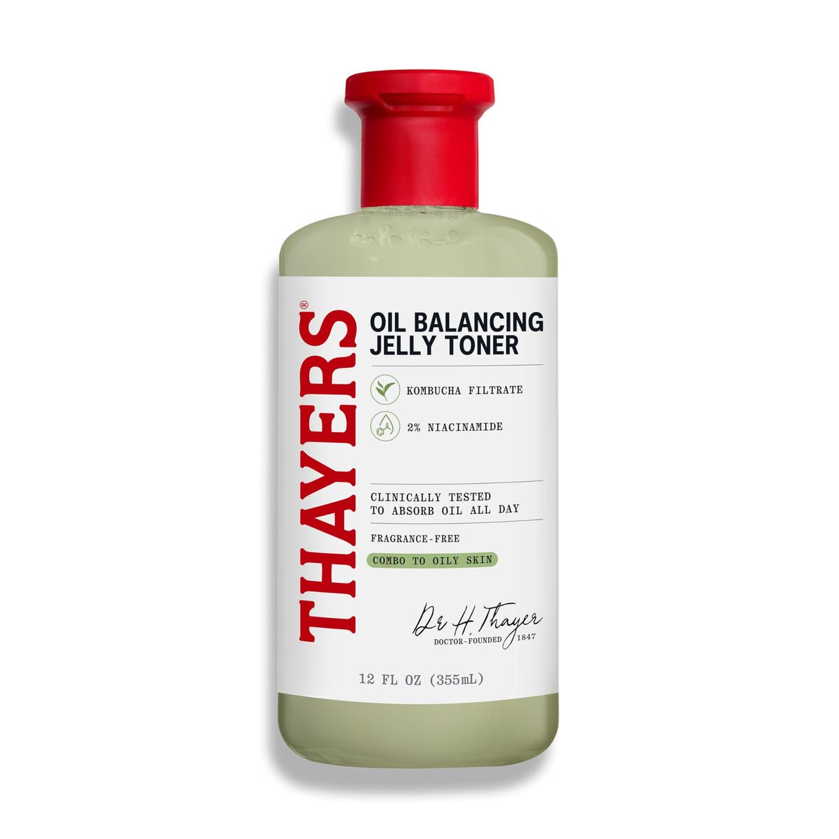 THAYERS Oil Balancing Jelly Toner front view, 12 Fl Oz