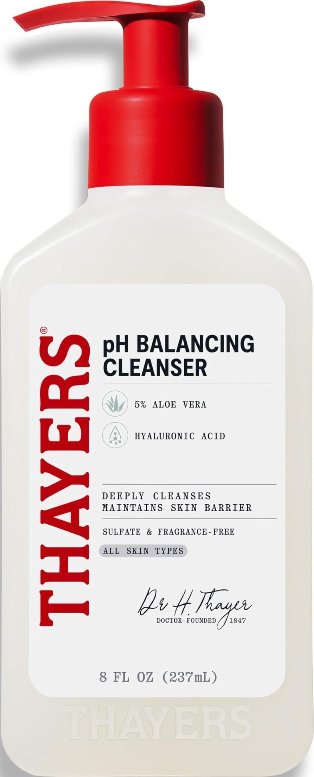 THAYERS pH Balancing Daily Cleanser front view with Aloe Vera