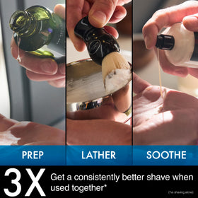 The Art of Shaving Lavender Shaving Cream on a shaving brush
