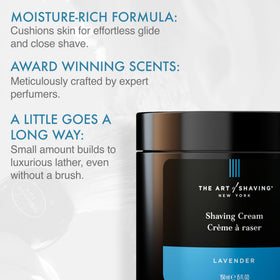 The Art of Shaving Lavender Shaving Cream texture close-up