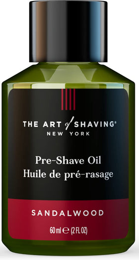 The Art of Shaving Pre-Shave Beard Oil 2 Fl Oz sandalwood front view