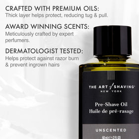 The Art of Shaving Pre-Shave Oil bottle side view