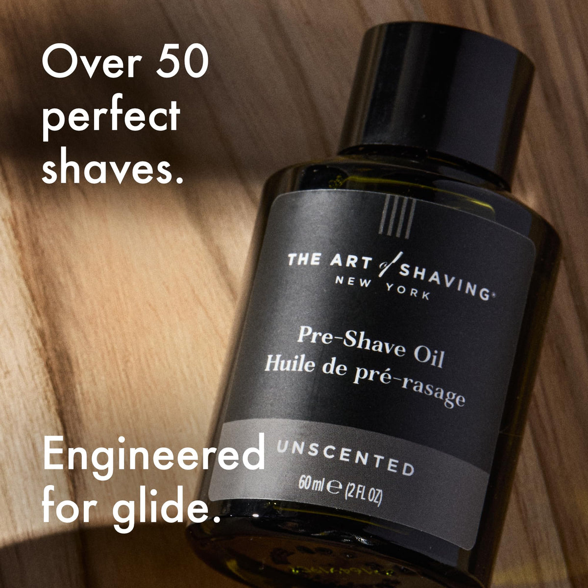 The Art of Shaving Pre-Shave Oil on a grooming table