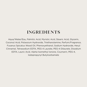 The Art of Shaving Sandalwood Shaving Cream packaging details