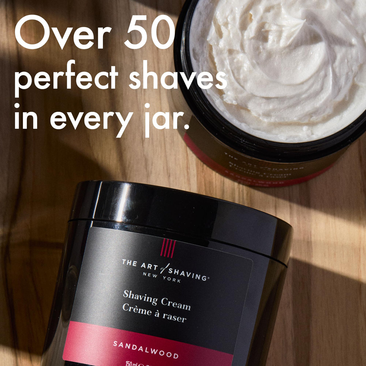 The Art of Shaving Sandalwood Shaving Cream with shaving brush