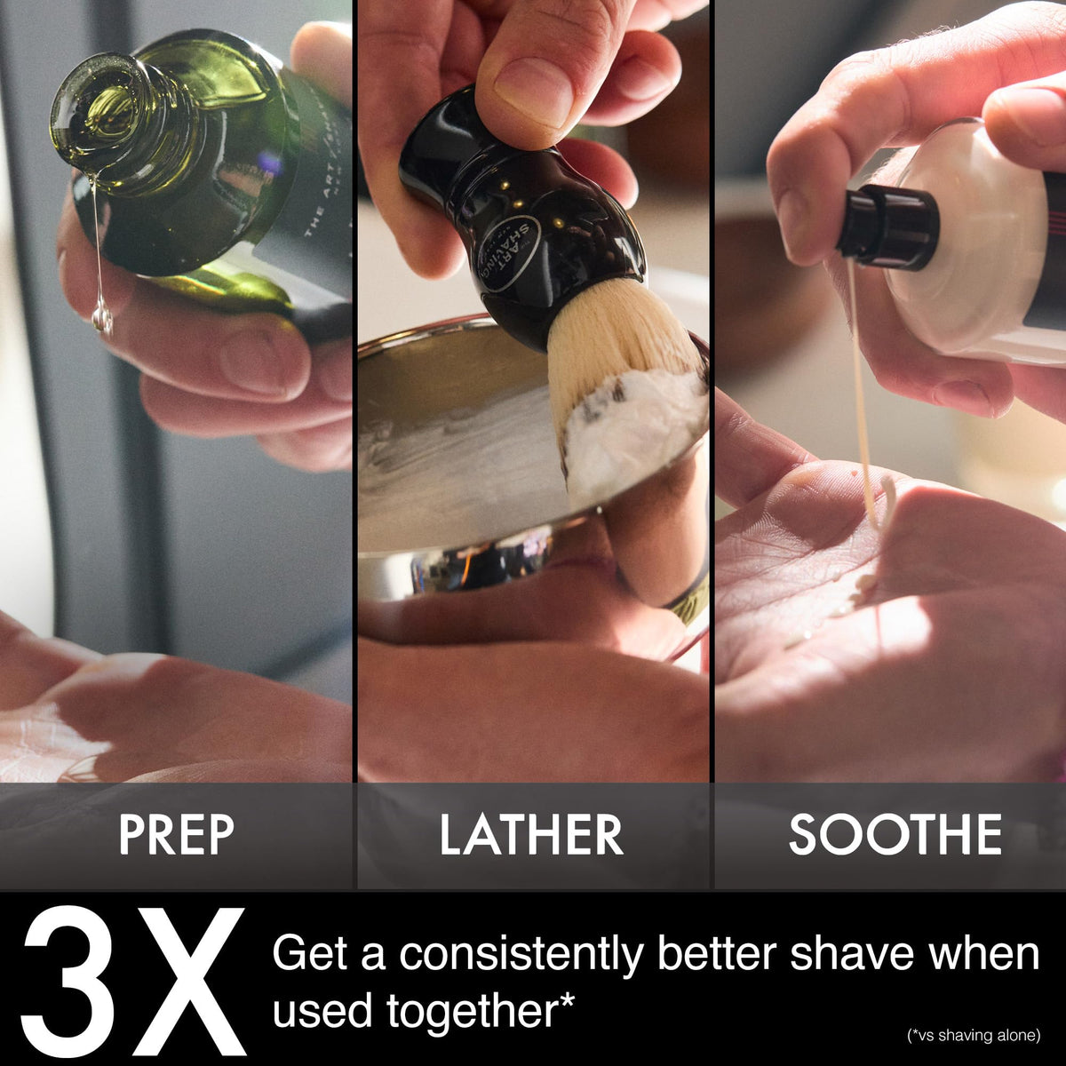 The Art of Shaving Unscented Shaving Cream in bathroom setting