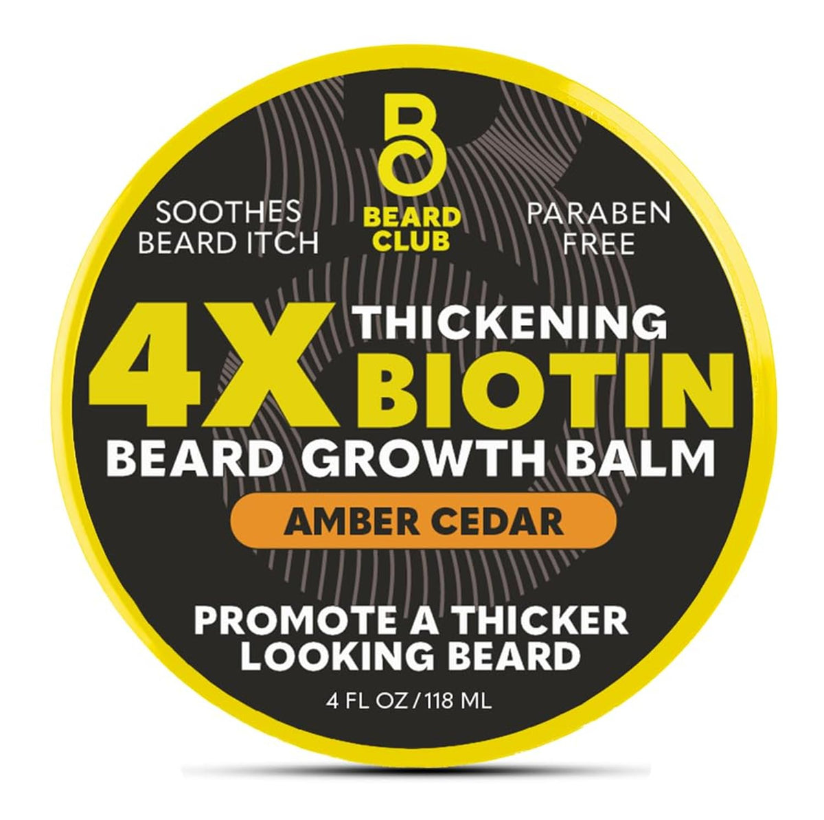 The Beard Club Biotin Beard Balm 4 oz front view