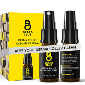 The Beard Club Derma Roller Cleansing Spray 1oz front view