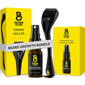 The Beard Club Derma Roller front view with 540 titanium microneedles