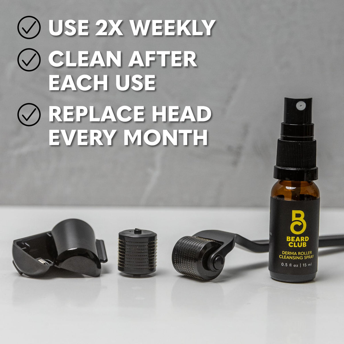 The Beard Club Derma Roller packaging
