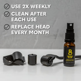 The Beard Club Derma Roller packaging