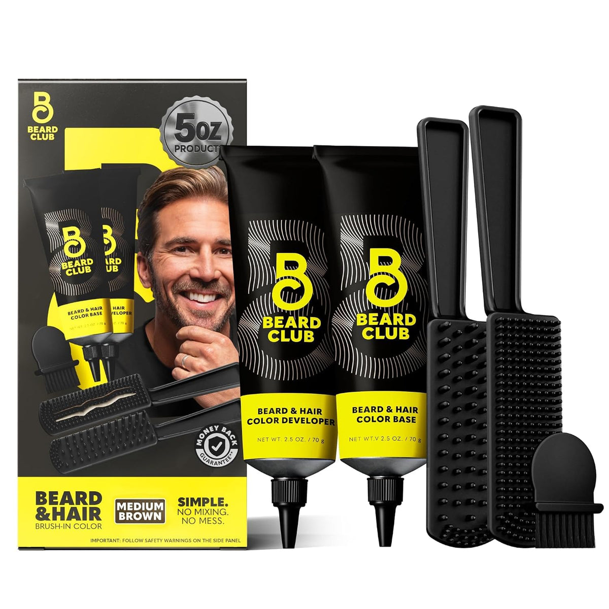 The Beard Club Permanent Hair and Beard Dye 240g packaging front view