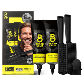 The Beard Club Permanent Hair and Beard Dye 240g packaging front view