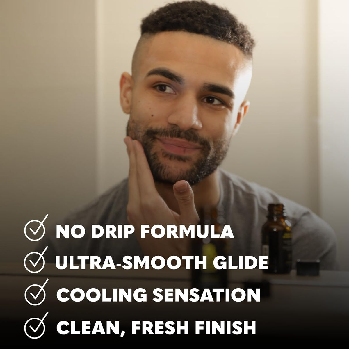 The Beard Club Premium Shaving Gel packaging side view