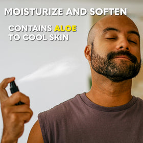 The Beard Club Riptide Beard Softening Spray lifestyle shot