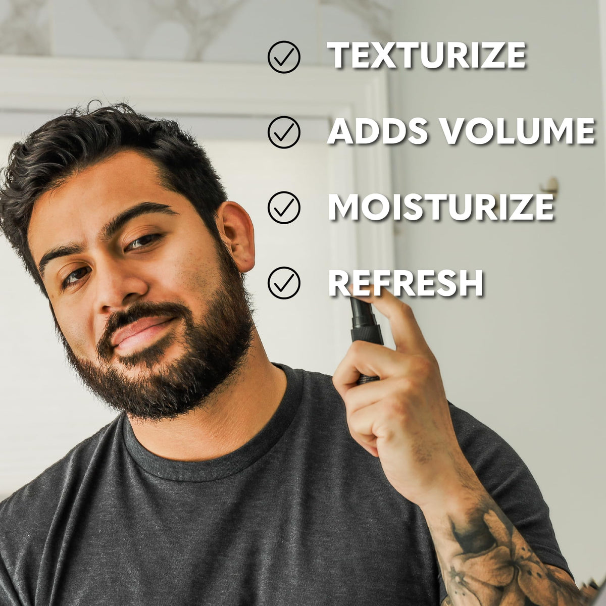 The Beard Club Sea Salt Texture Spray close-up of spray nozzle