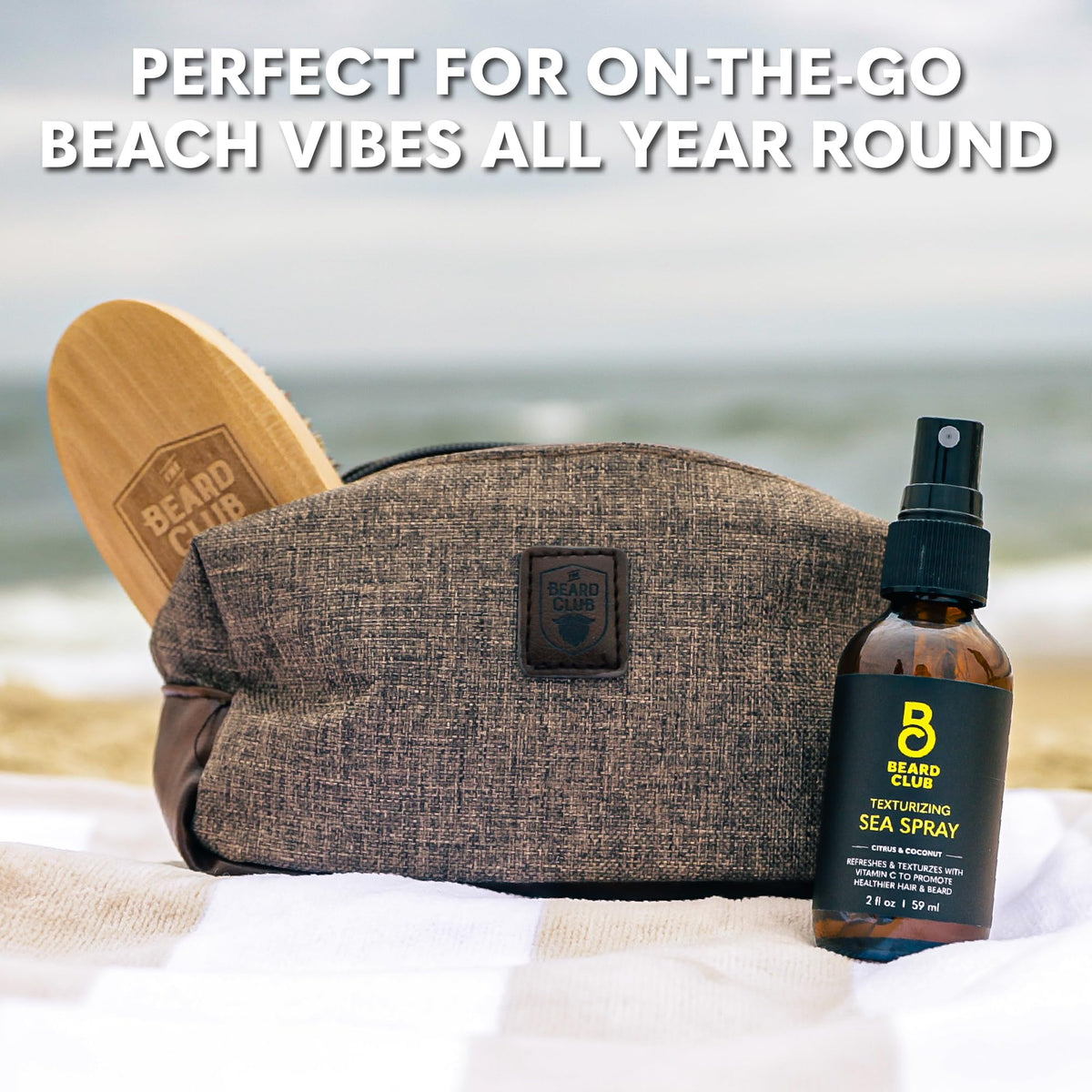 The Beard Club Sea Salt Texture Spray packaging details
