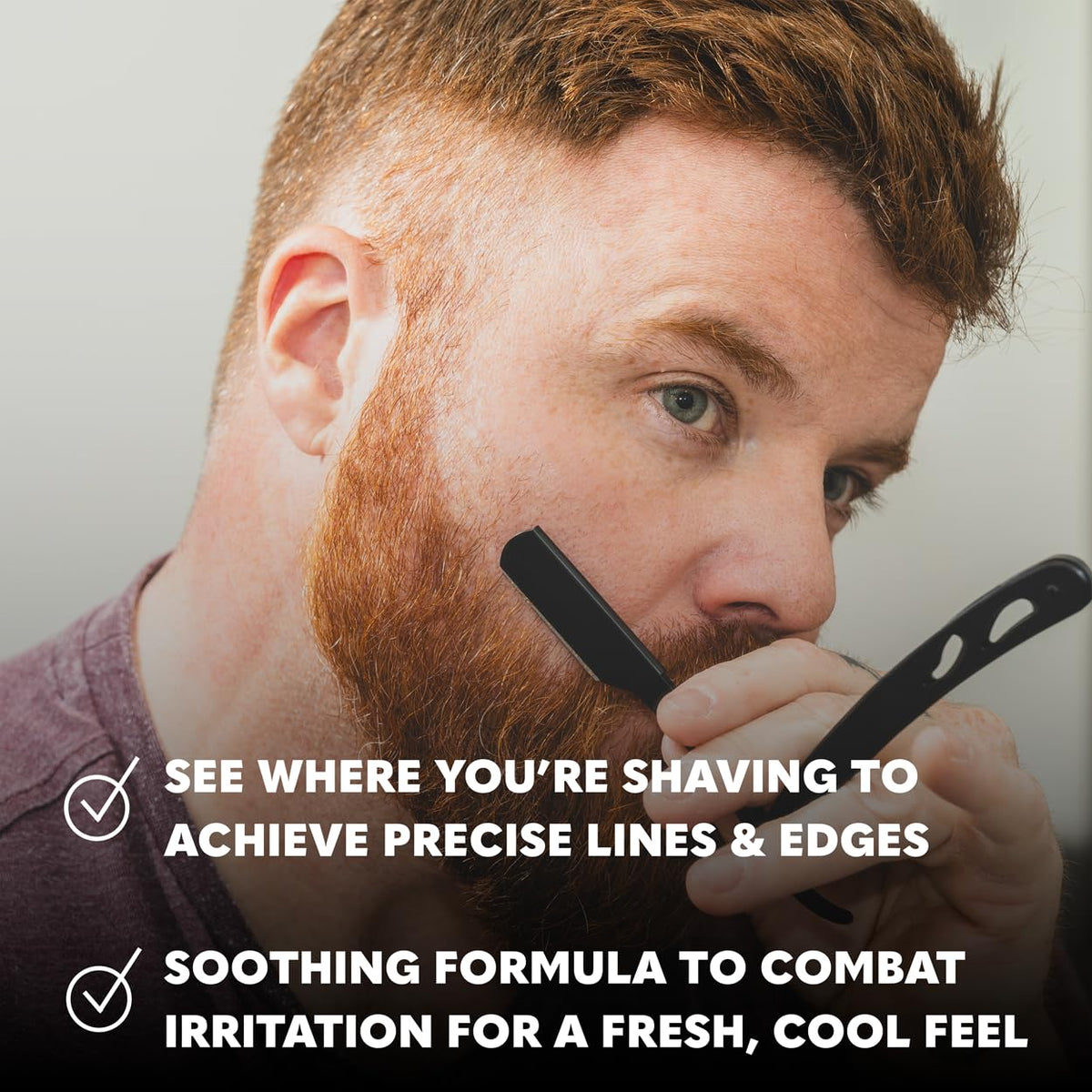 The Beard Club shaving gel texture close-up