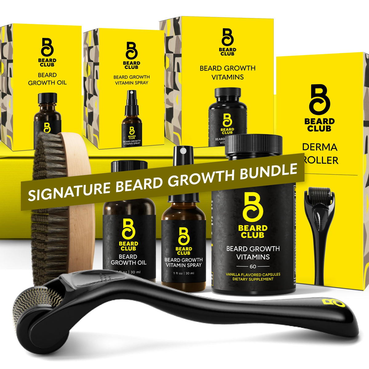 The Beard Club Signature Beard Growth Kit front view