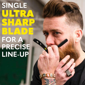The Beard Club Straight Razor kit with five replaceable blades