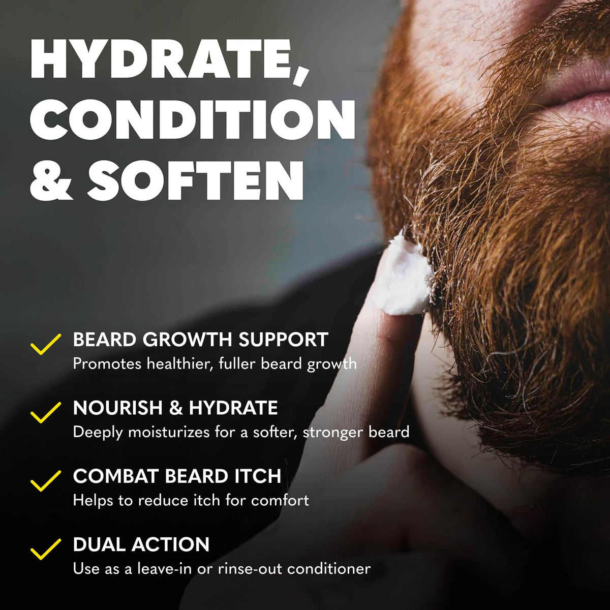 The Beard Club Thickening Leave-In Beard Conditioner 4oz side view