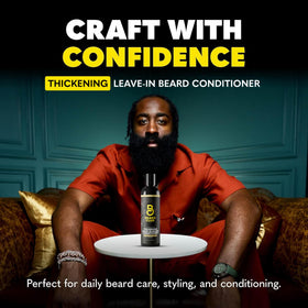 The Beard Club Thickening Leave-In Beard Conditioner 4oz with Sandalwood & Ginger scent