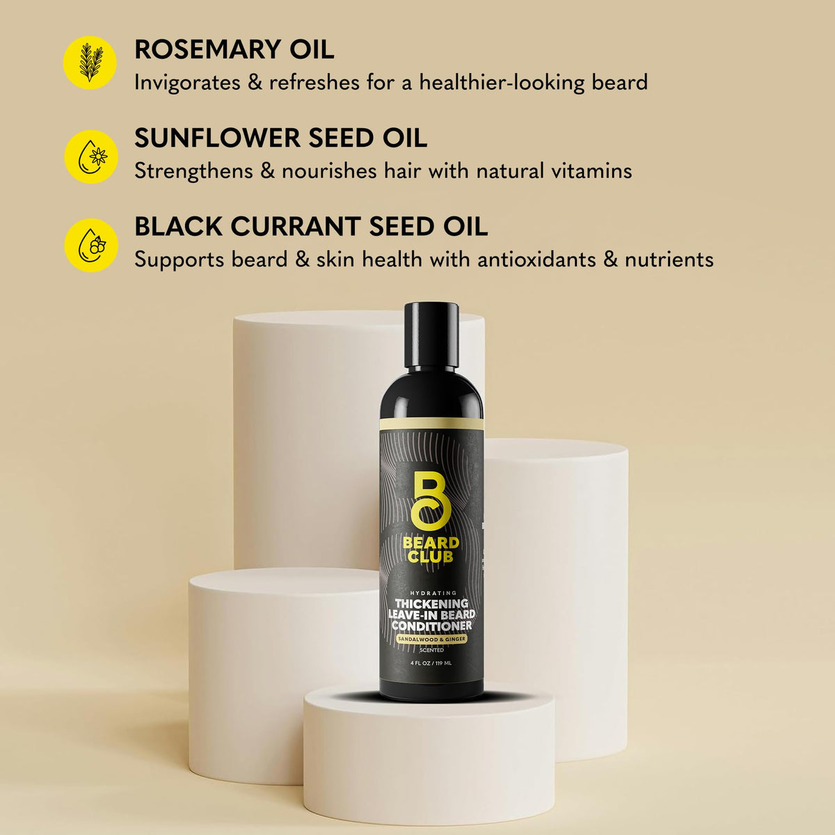 The Beard Club Thickening Leave-In Beard Conditioner lifestyle scene