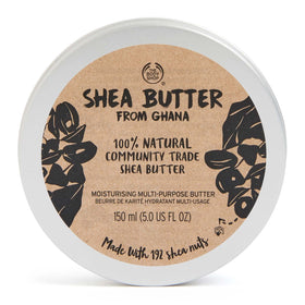 The Body Shop 100% Natural Shea Butter 5 oz front view