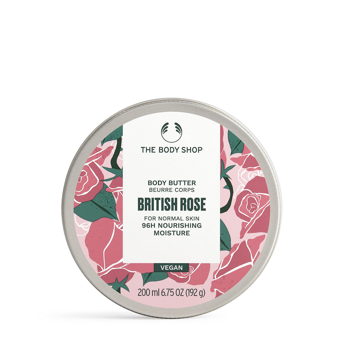 The Body Shop British Rose Body Butter 240g front view