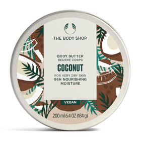 The Body Shop Coconut Body Butter 240g tub front view
