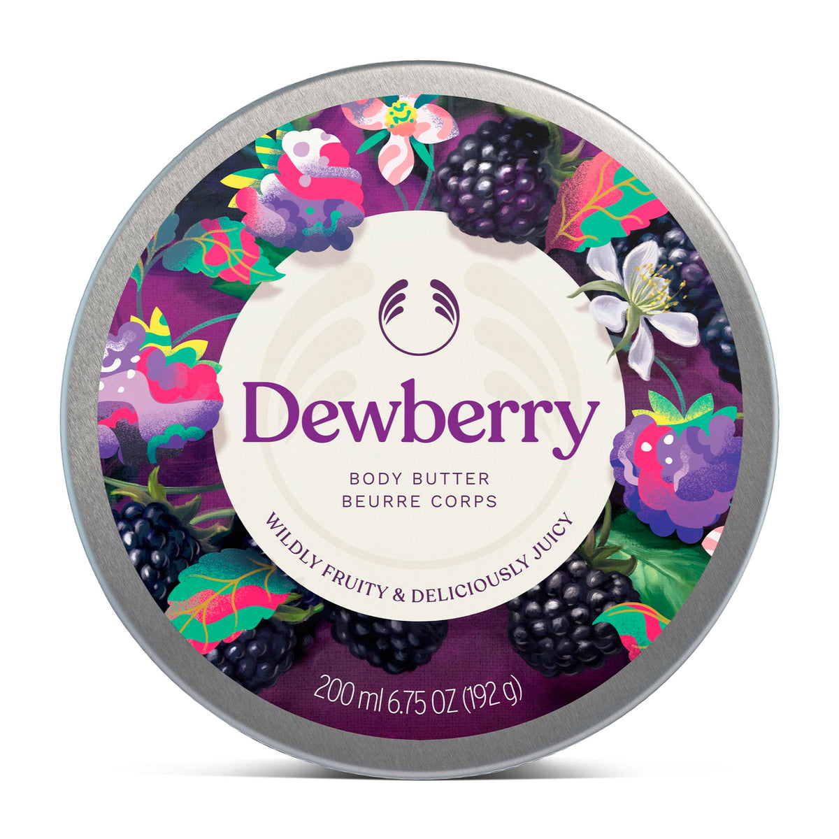 The Body Shop Dewberry Body Butter 249g front view