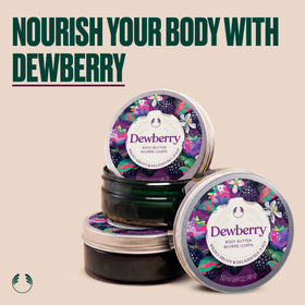 The Body Shop Dewberry Body Butter 249g texture close-up