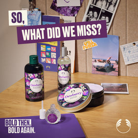 The Body Shop Dewberry Body Butter opened with scoop