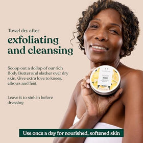 The Body Shop Mango Body Butter open tub showcasing creamy texture