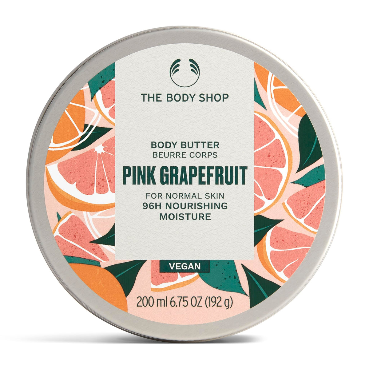 The Body Shop Pink Grapefruit Body Butter front view 240g