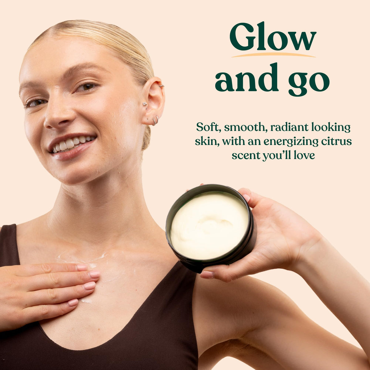 The Body Shop Satsuma Body Butter 240g on a wooden surface