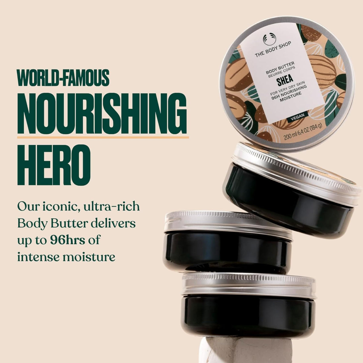 The Body Shop Shea Body Butter 240g texture close-up