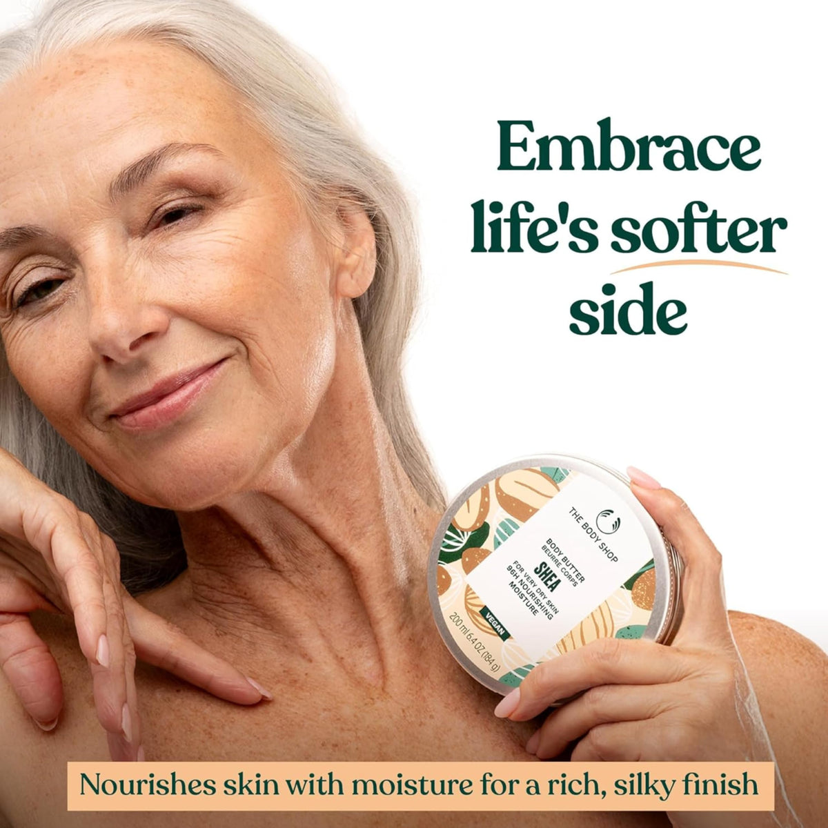 The Body Shop Shea Body Butter 240g with natural ingredients