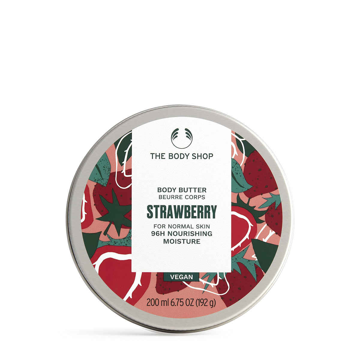The Body Shop Strawberry Body Butter 240g front view