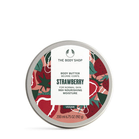The Body Shop Strawberry Body Butter 240g front view