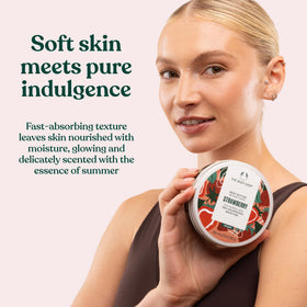 The Body Shop Strawberry Body Butter 240g with strawberries