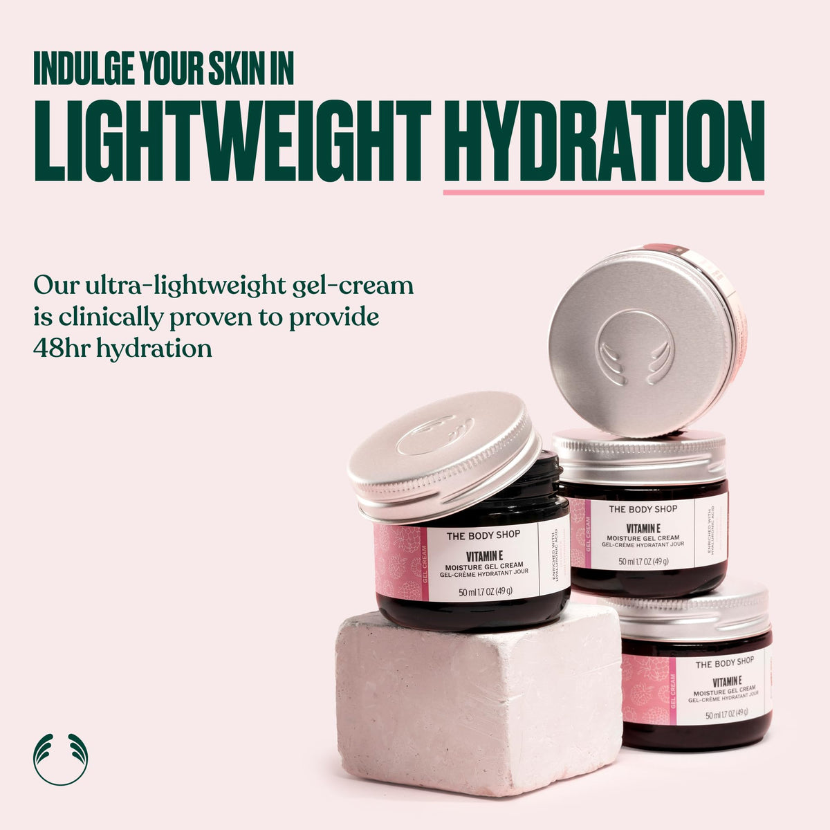 The Body Shop Vitamin E Gel Moisture Cream texture close-up
