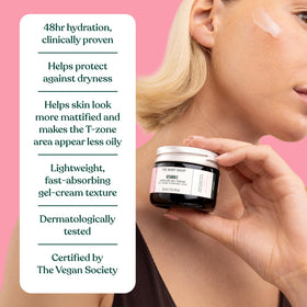 The Body Shop Vitamin E Gel Moisture Cream with raspberry extract