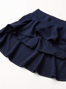The Children's Place Active French Terry Skort Set side view showing attached shorts