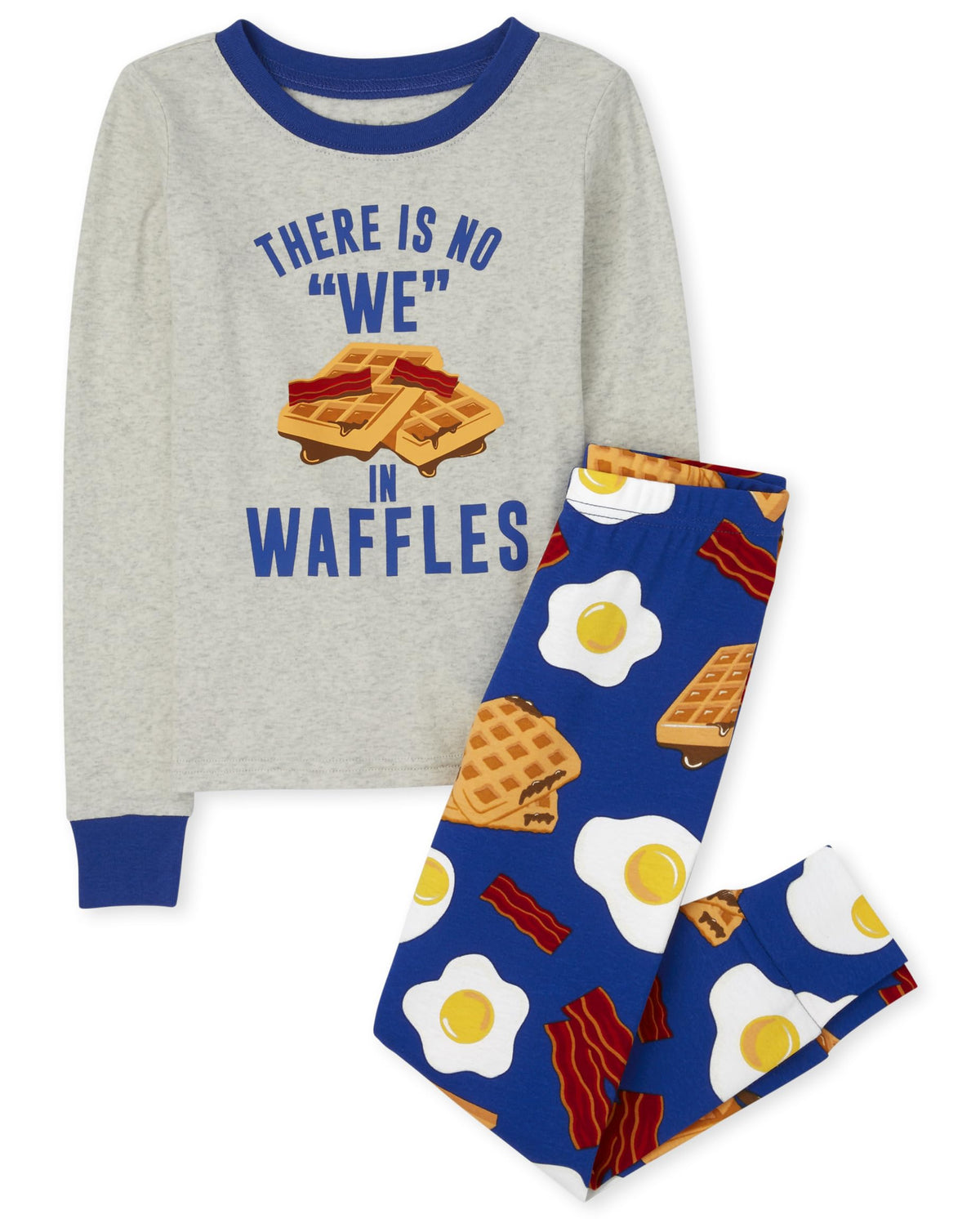 The Children's Place Boys Long Sleeve Pajamas with alphabet and cars graphic