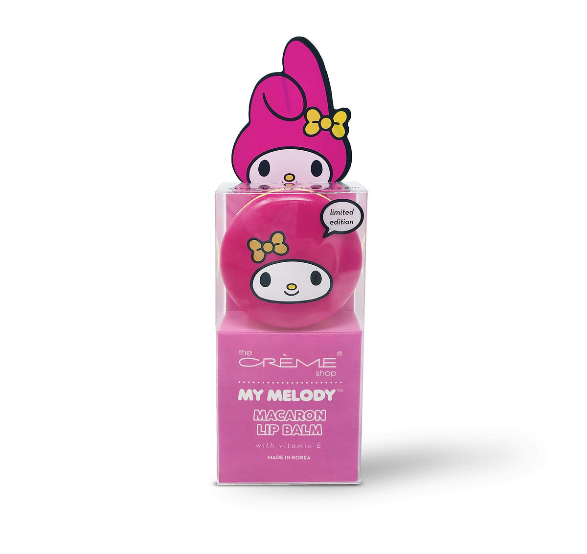 The Crème Shop Macaron Lip Balm Strawberry Ice Cream front view