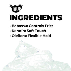 The Doux BIG POPPA Curl Defining Gel 12 oz with Babassu oil ingredients