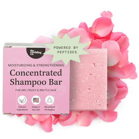 The Earthling Co. Moisturizing Peptide Shampoo Bar front view in Rosy Jasmine