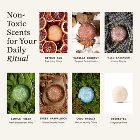 The Earthling Co. shampoo and conditioner bars packaging