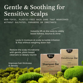 The Earthling Co. shampoo bar close-up showing texture